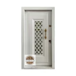 درب ضد سرقت روکش فلزی ونوس گلس سفید - تصویر 2